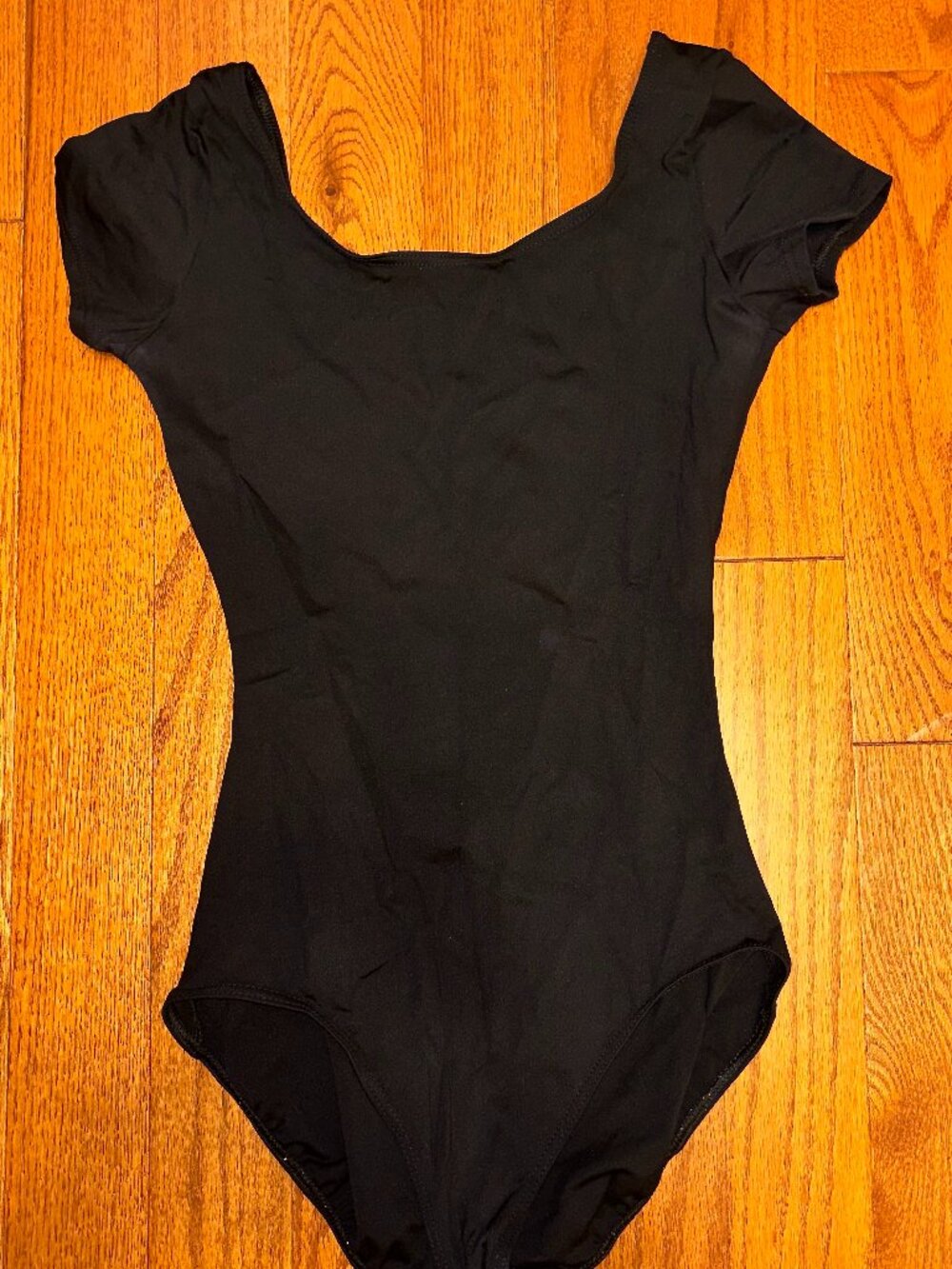 Capezio Black Short Sleeve Leotard